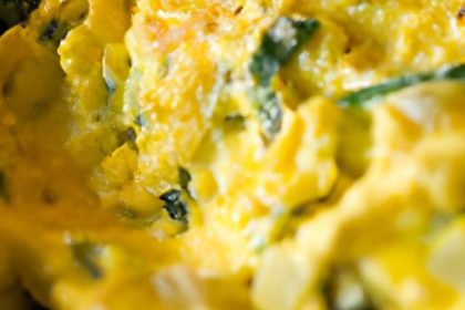Fluffy Cheesy Scrambled Eggs with Fresh Chives Delight