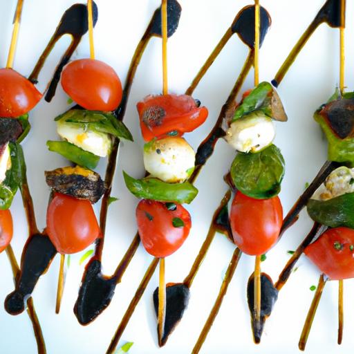 Caprese Skewers: A Fresh Twist with Balsamic Glaze