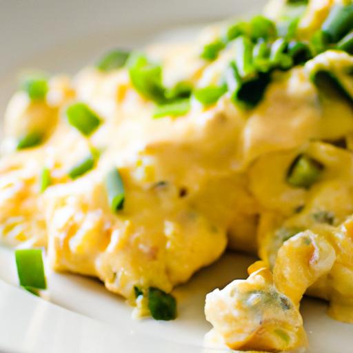 Fluffy Cheesy Scrambled Eggs‍ with Fresh Chives‌ Delight