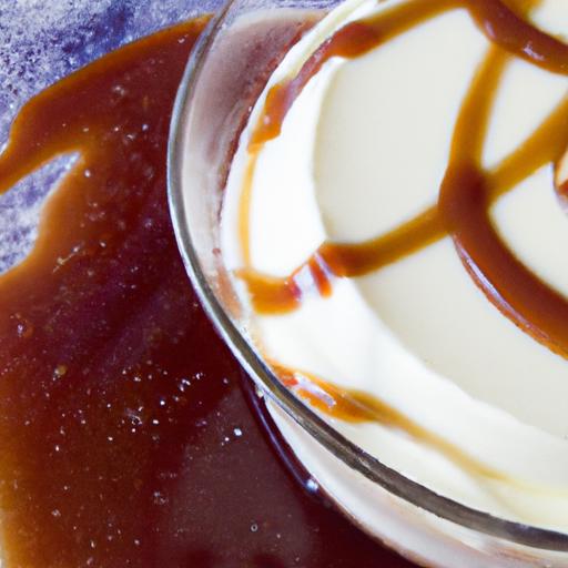 Velvety Steamed Milk with Lush Caramel Drizzle Delight