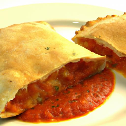 Melted Magic: Cheesy Calzones paired with Zesty Marinara