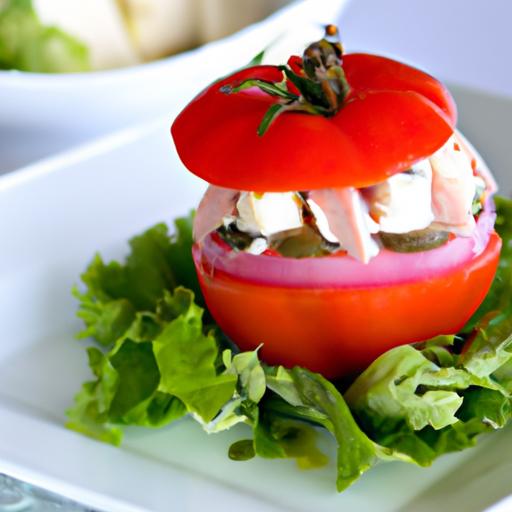 Fresh & Flavorful: Chicken Salad stuffed Tomatoes Recipe