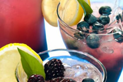 Refreshing Sparkling Blueberry Lemonade: A Zesty Twist