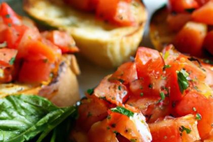 Bright Bites: Mastering Fresh Tomato and Basil Bruschetta
