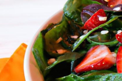 Fresh & Fruity: Strawberry Spinach Salad with Poppy Seed Dressing